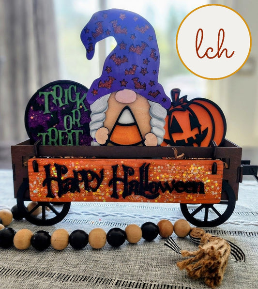 Enchanting Halloween Gnome Witch Interchangeable Shelf Sitter Inserts (Inserts Only)