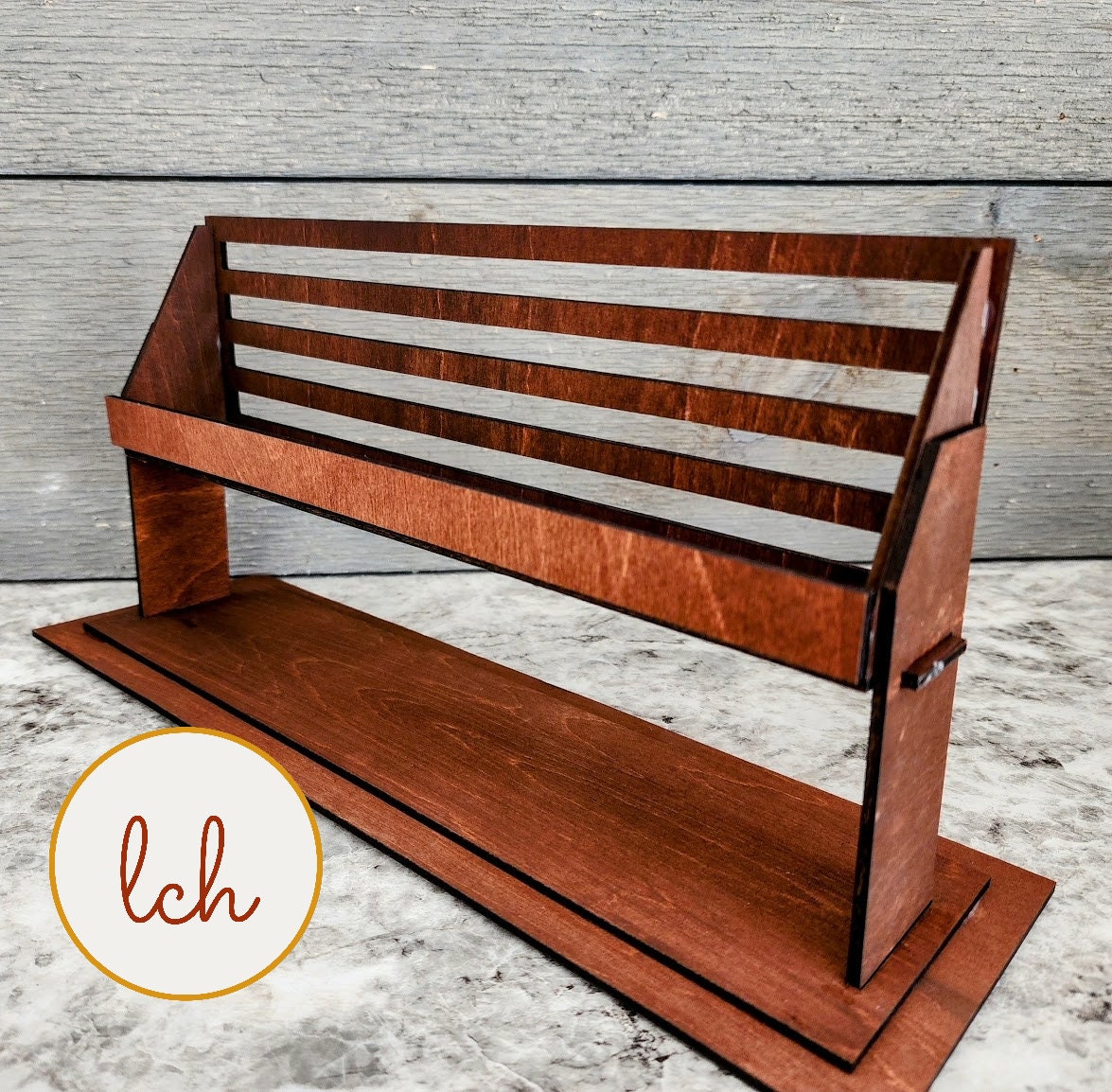 Wooden wagon insert with slatted sides and sturdy base for organizing and transporting items