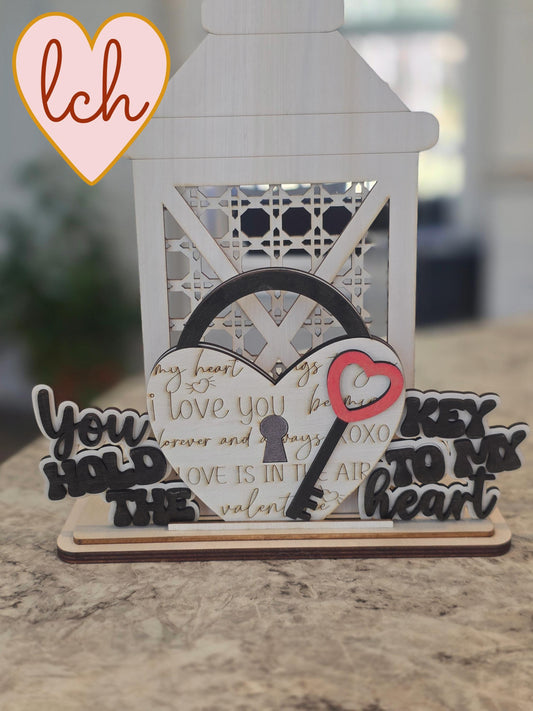 Key to My Heart Valentine’s Day Lantern Insert (Insert Only)