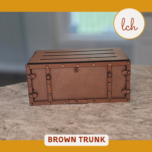 Trunk & Farmhouse Crate Interchangeable Base – Wooden Laser‑Cut, Hand‑Painted Seasonal Base (base only)