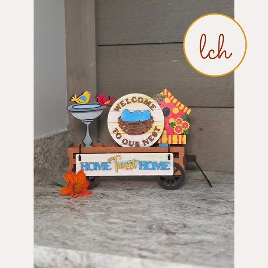 Home Tweet Home – Welcome to Our Nest Summer Wagon & Raised Insert (insert only)
