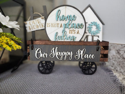 Spread Joy in Your Home with our Happy Home Shelf Sitter Insert (Insert Only)