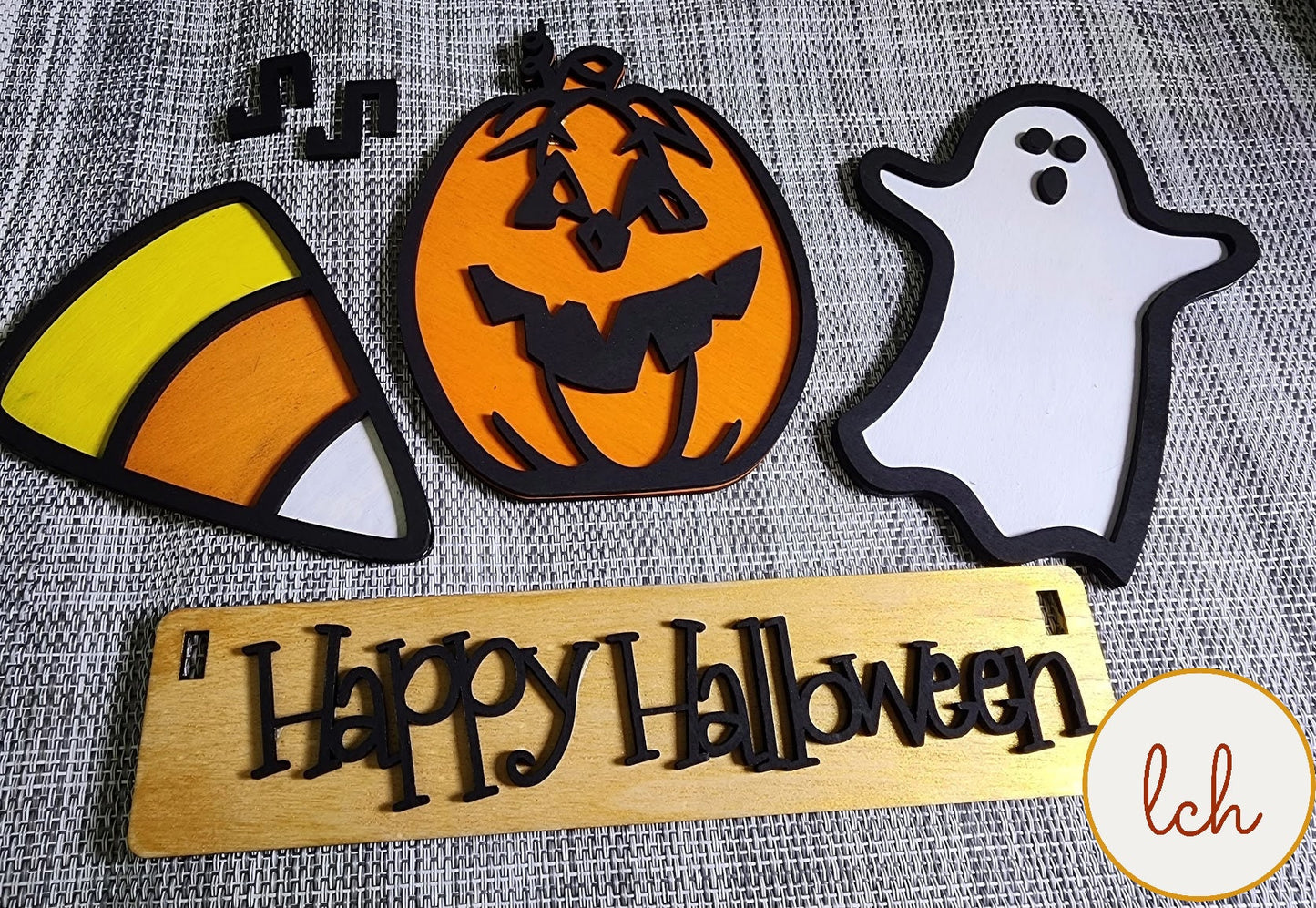 Boo-tiful Addition: Happy Halloween Shelf Sitter Insert (Insert Only)