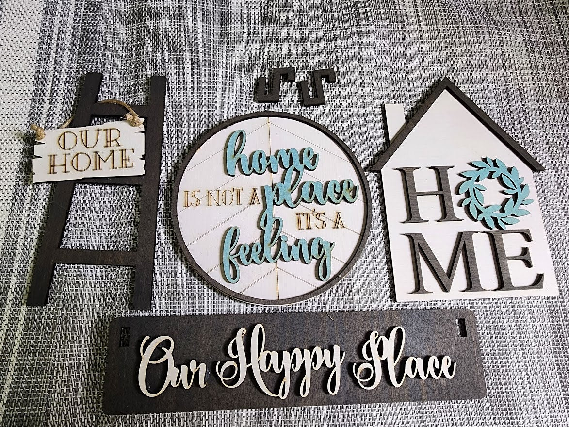 Spread Joy in Your Home with our Happy Home Shelf Sitter Insert (Insert Only)