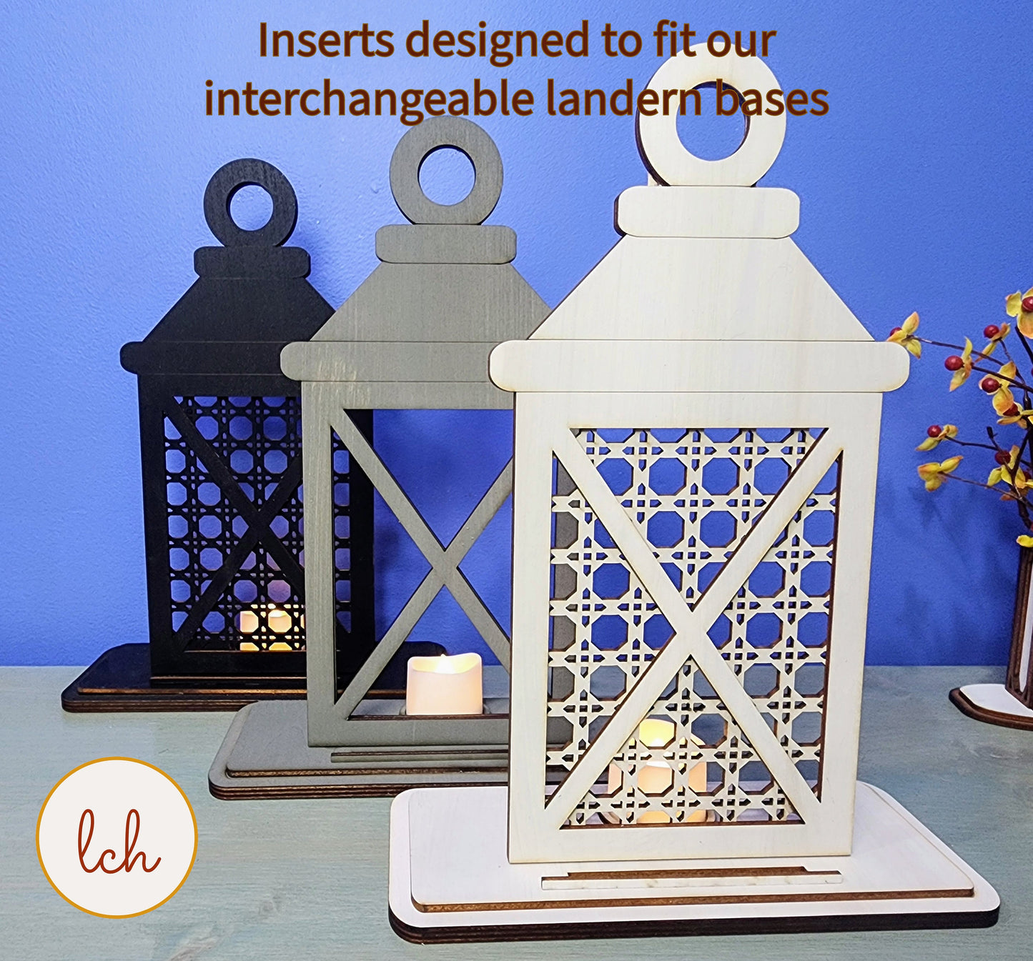 Snowman Winter Lantern Insert (Insert Only)