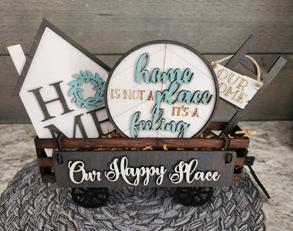 Spread Joy in Your Home with our Happy Home Shelf Sitter Insert (Insert Only)
