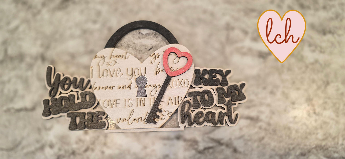 Key to My Heart Valentine’s Day Lantern Insert (Insert Only)