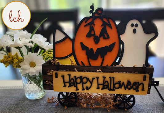 Boo-tiful Addition: Happy Halloween Shelf Sitter Insert (Insert Only)