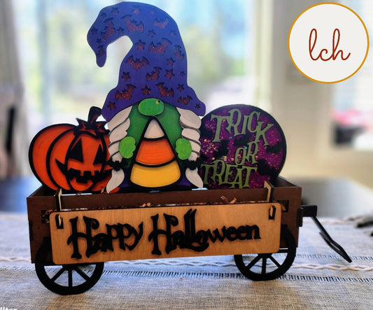 Enchanting Halloween Gnome Witch Interchangeable Shelf Sitter Inserts (Inserts Only)